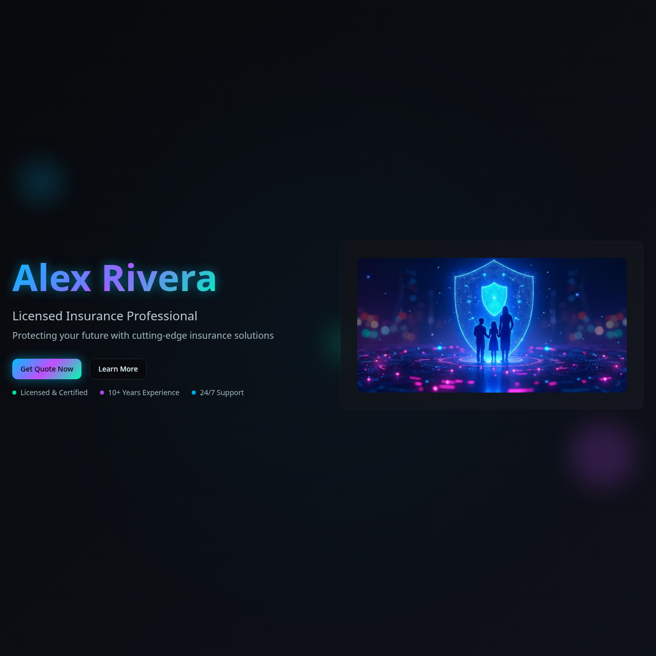 Alex Rivera – Licensed Insurance Professional – Personal screenshot